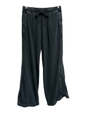 Easel Los Angeles Mineral Wash Terry Knit Wide Leg Pull On Pants Women’s Small B